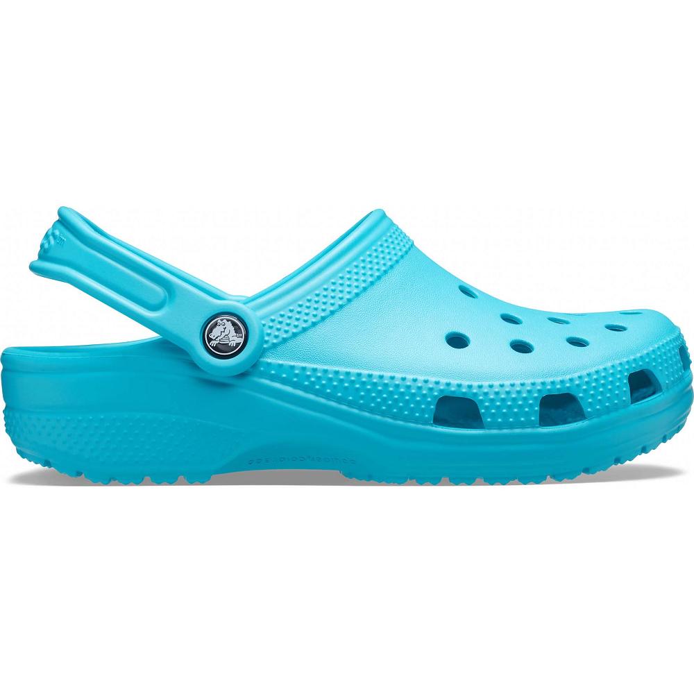Turquoise Men's Crocs Classic Clog Sandals Shoes | NZ 0689DFMN